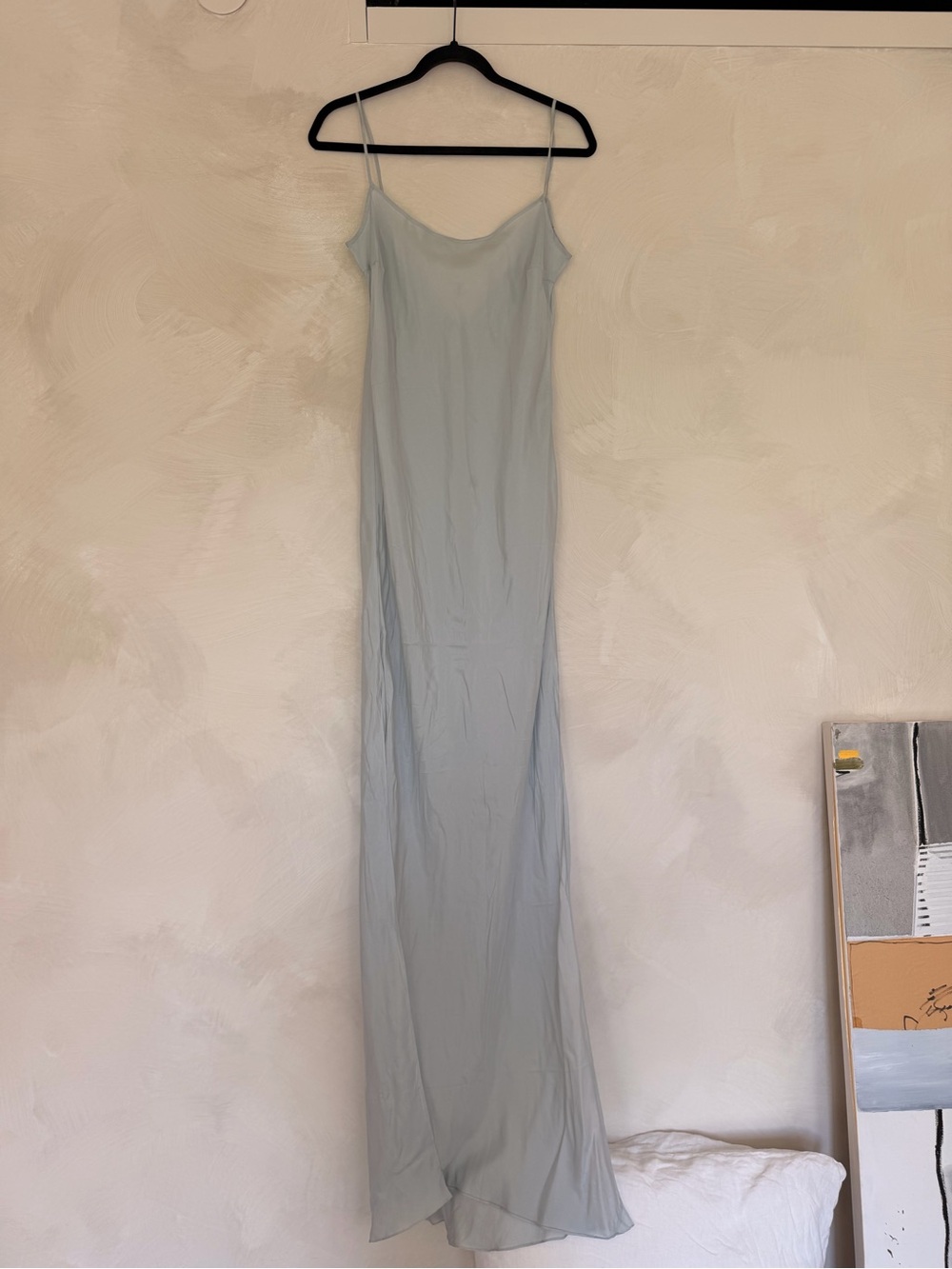 Vintage Valentino Pale Blue Silk Slip Dress